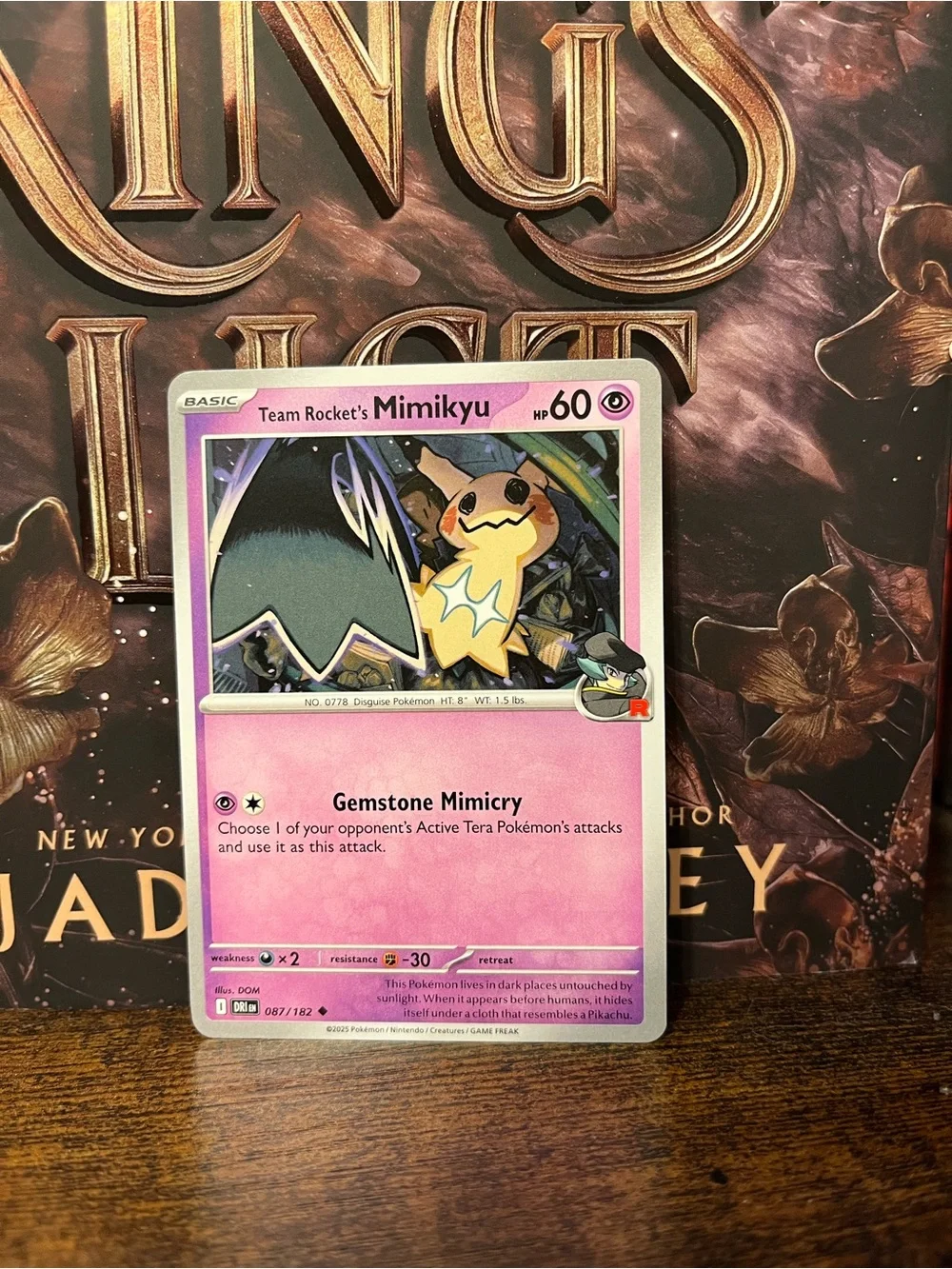 Team Rocket’s Mimikyu Pokémon Trading Card Destined Rivals 087/182